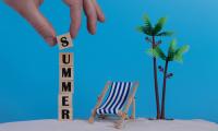 Summer Word Cubes Letters Hand