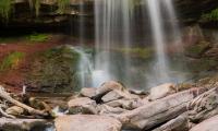 Waterfall Water Cascade Rocks Nature Landscape