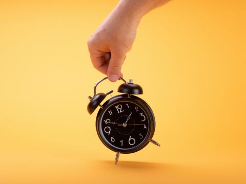 Alarm-clock Clock Time Hand Yellow