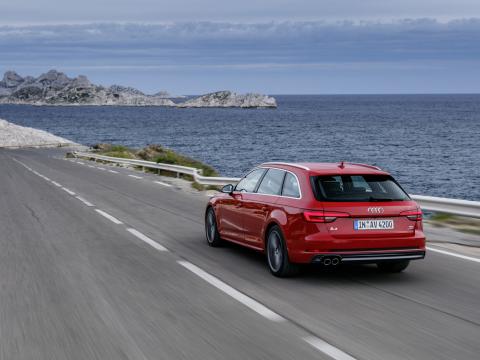 Audi-a4 Audi Car Red Road Speed
