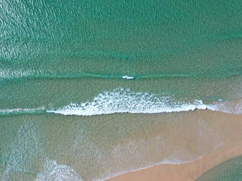 Beach Sea Waves Water Aerial-view Blue