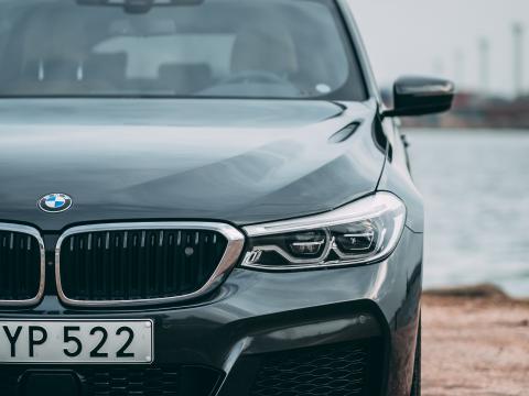 Bmw Car Black Front-view Coast