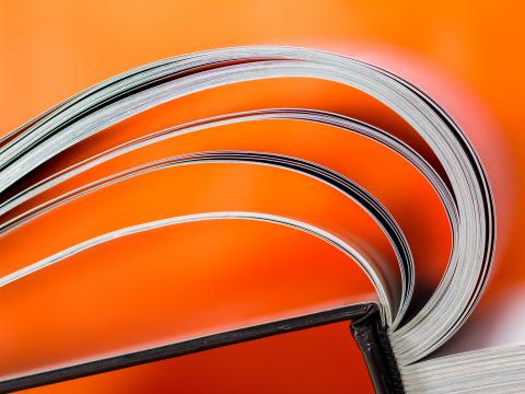 Book Pages Orange