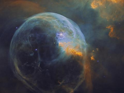 Bubble-nebula Nebula Glow Stars Space