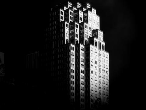 Building Architecture Black-and-white Black