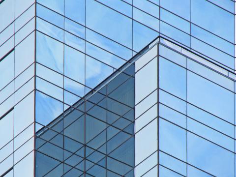 Building Architecture Glass Reflection Blue