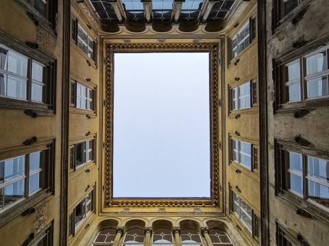 Building Architecture Windows Bottom-view Sky