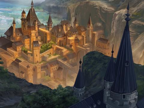 Castle Buildings Fantasy Art