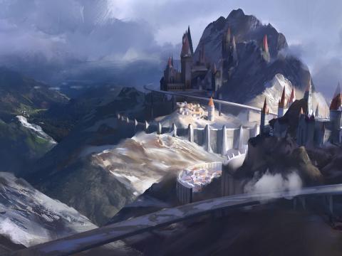 Castle Rocks Fantasy Art