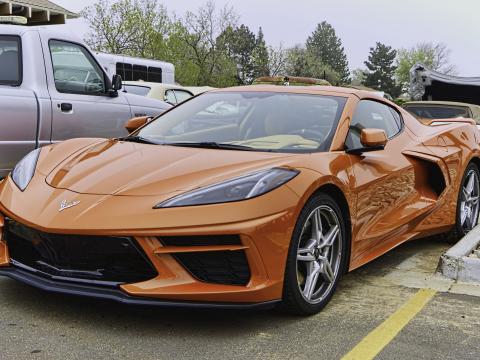 Chevrolet-corvette Chevrolet Car Sports-car Red