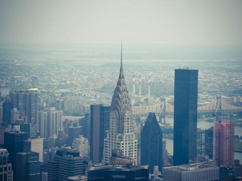 Chrysler-building City Buildings Architecture Aerial-view New-york