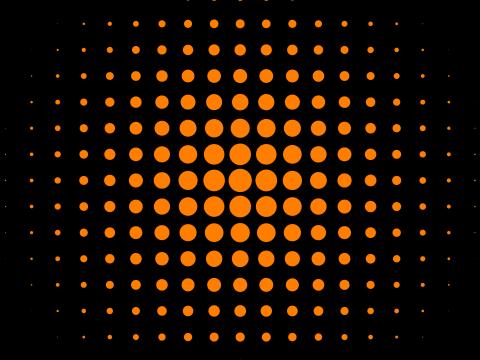 Circles Dots Abstraction Orange Black