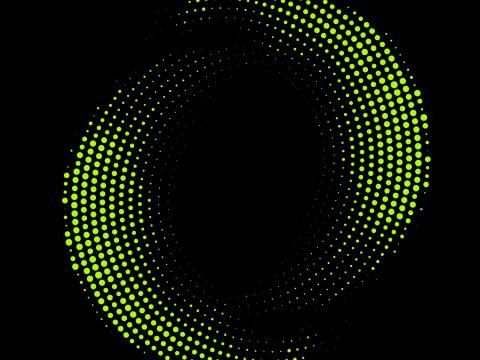 Circles Points Abstraction Green Black