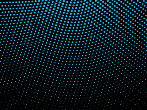 Circles Points Blue Abstraction