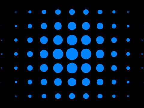 Circles Shapes Blue Abstraction