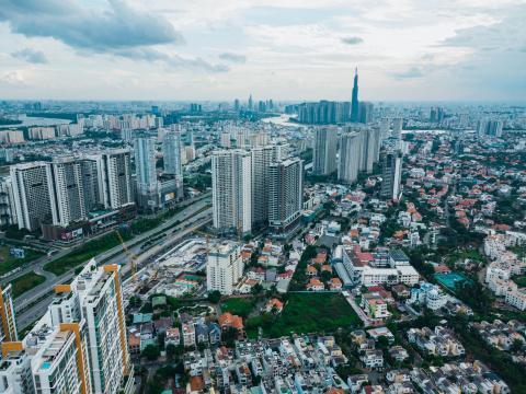 City Buildings Aerial-view Cityscape Metropolis