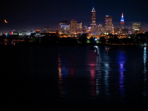 City Buildings Architecture Water Dark