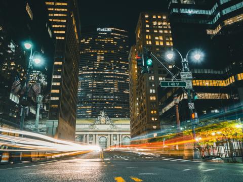 City Buildings Road Light Long-exposure Night Dark