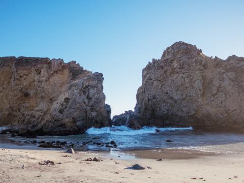 Coast Rocks Water Waves Nature Landscape