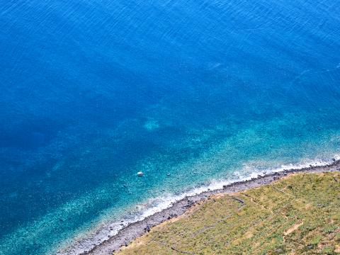 Coast Sea Waves Aerial-view