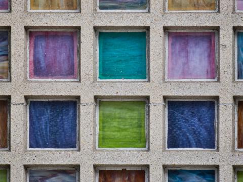 Concrete Squares Colorful Texture