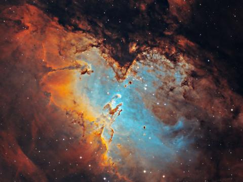 Eagle-nebula Glow Nebula Space Stars