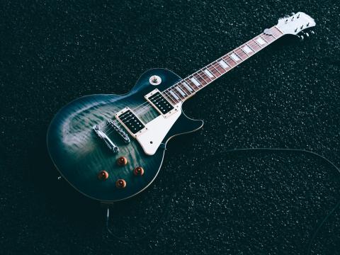 Electric-guitar Guitar Music Musical-instrument Blue