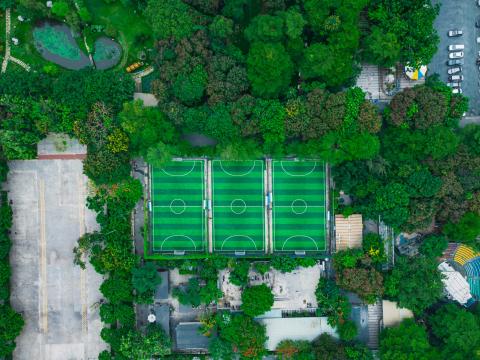 Football-field Field Football Aerial-view Sport