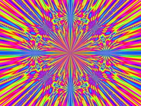 Fractal Kaleidoscope Colorful Abstraction