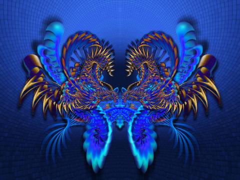 Fractal Pattern Abstraction Colorful
