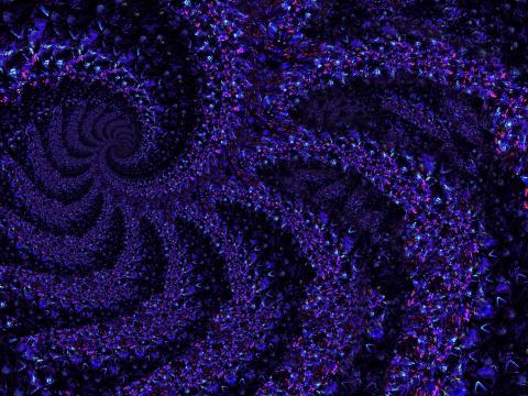 Fractal Pattern Abstraction Purple Dark