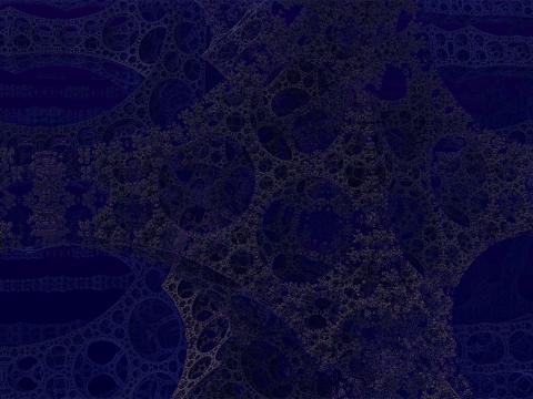 Fractal Pattern Blue Dark Abstraction