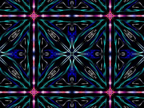 Fractal Pattern Glow Abstraction Glare