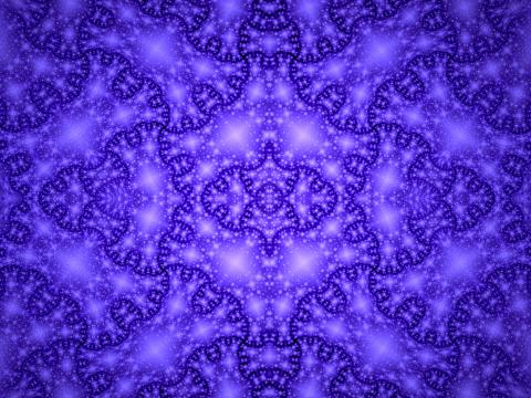 Fractal Pattern Shapes Abstraction Purple