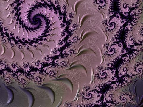 Fractal Pattern Spiral Purple Abstraction