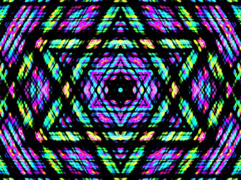 Fractal Shapes Colorful Abstraction