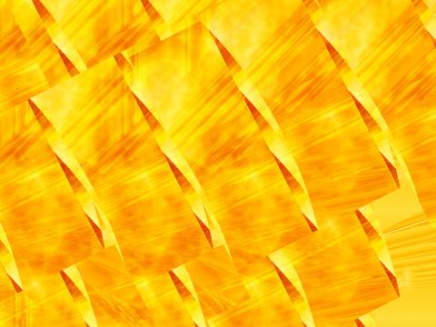 Fractal Shapes Yellow Abstraction