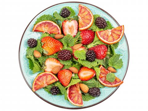 Fruit Berries Plate Wedges Fresh