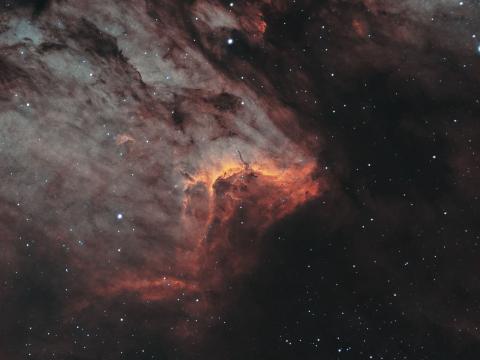 Galaxy Nebula Glow Stars Glare Space Red