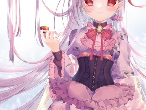 Girl Dress Corset Anime Art