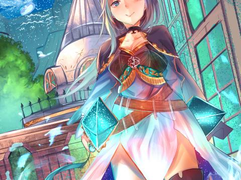 Girl Dress Sword Fantasy Anime Art