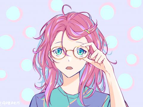 Girl Glasses Anime Art