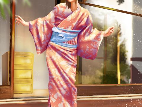 Girl Kimono Japan Art