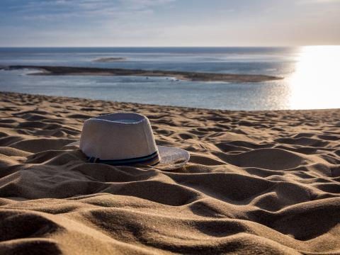 Hat Sand Beach Summer