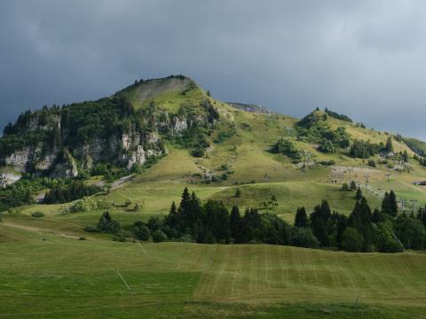 Hills Trees Valley Landscape Nature