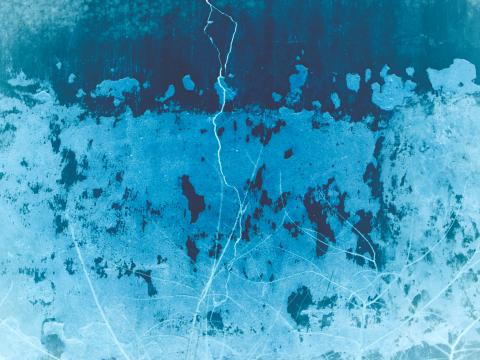 Ice Cranny Blue Aerial-view Texture