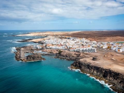 Island Sea Buildings Aerial-view