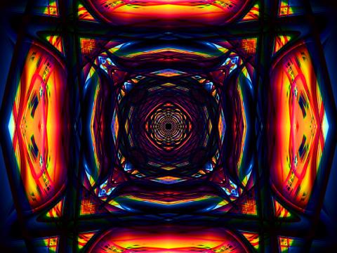 Kaleidoscope Fractal Abstraction