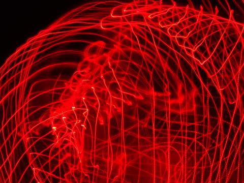 Light Lines Long-exposure Freezelight Red Abstraction