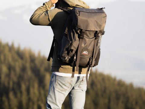 Man Backpack Style Camping